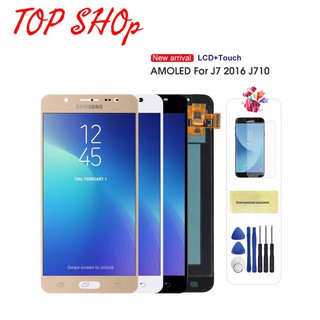 LCD J710 J710F หน้าจอสัมผัส Digitizer Glass Assembly J710F J710M j710 LCD