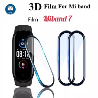 ฟิล์ม ฟิล์มกันรอย Film Mi Band 7 / band7 smart watch ฟิล์มกันรอยหน้าจอ 3D สําหรับ Xiaomi Mi Band 7  Miband 7 Band7