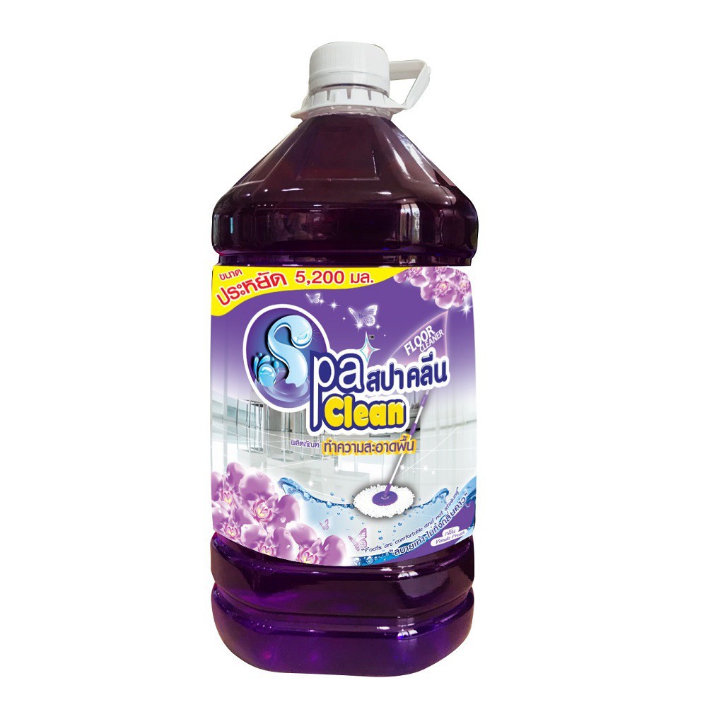 น้ำยาทำความสะอาดพื้น 5200 มล. แวนด้าเฟรส SPA CLEAN  LIQUID CLEANING GENERAL SURFACE 5200ml SPA CLEAN