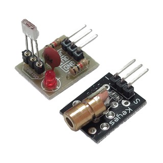 KY-008 Laser Head Transmitter Sensor 1 ชิ้น + Laser receiver module 1 ชิ้น