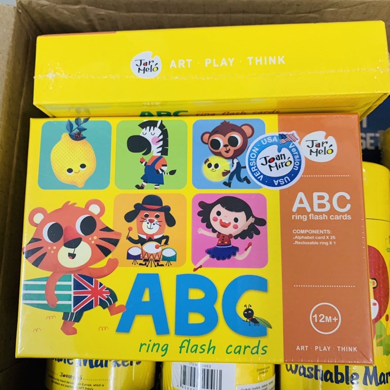 ลดจากป้าย10% Joan Miro ของแท้ ปลอดภัยชัวร์ Joan Miro แฟลชการ์ดABC