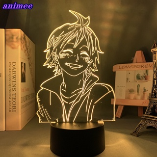 โคมไฟกลางคืน ลายการ์ตูนอนิเมะ Haikyuu Tadashi Yamaguchi 3d สําหรับตกแต่งห้องนอนเด็ก