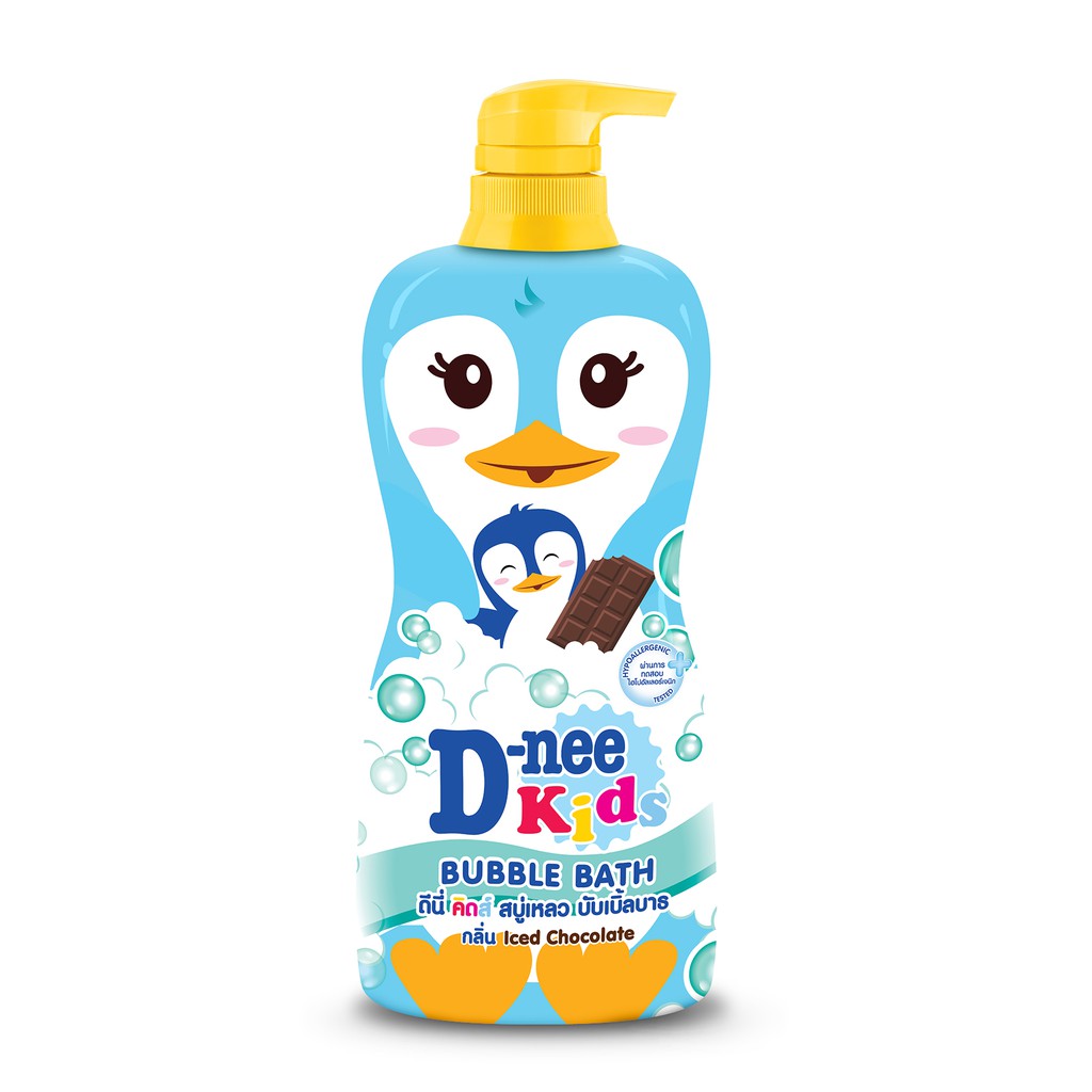 D-nee ดีนี่ คิดส์ สบู่เหลว บับเบิ้ลบาธ กลิ่น ไอซ์ ช็อคโกแลต สีฟ้า 400มล.