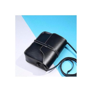 กระเป๋าถือพร้อมสายสะพาย ( สีดำ ) Wallet forWoman)-60- Black