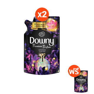 [ซื้อ2 แถม1!] Downy ดาวน์นี่ ผลิตภัณฑ์ปรับผ้านุ่ม มีส-ทีค ชนิดน้ำ สูตรเข้มข้น ชนิดถุงเติม สุดคุ้ม! 500 มล x3