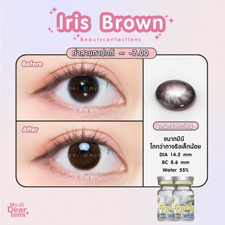 Iris brown [ค่าสายตา -0.00 - 7.00 ] คอนแทคเลนส์ [ รายเดือน ]…