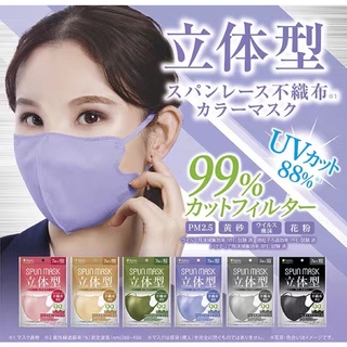 🇯🇵isdg spun mask 3D แบบซอง 7ชิ้น พร้อมส่ง หน้ากากป้องกันUVได้ 88% หน้ากากอนามัย แมส 3D