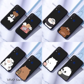 Vivo Y11 Y12 Y17 Y19 Y30 Y50 Y15 2020 เคสมือถือแบบซิลิโคน สำหรับ หมีเปลือยสามตัว 1