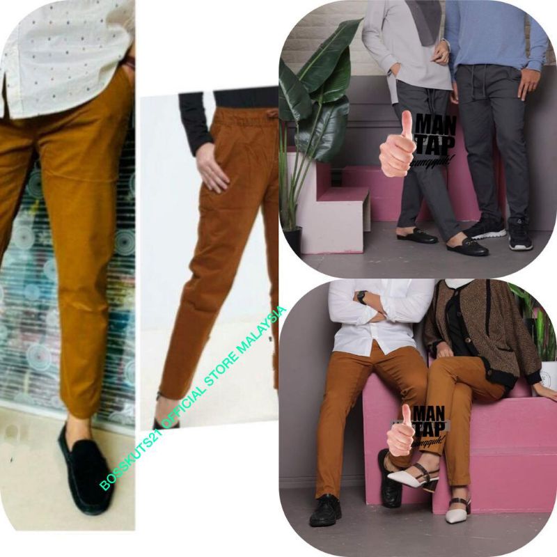🌈 SLACK PANT H&M SLIM FIT🌈 S-xxl seluar slack pant unisex high QUALITY ผ้าฝ้าย 100% lkain tebal lemb