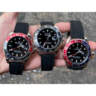 นาฬิกา โรเลกช์ GMT MasterII มากกว่า 10 สี สายซิลิโคนนุ่ม ปั๊มทุกจุด ขอบหมุนได้