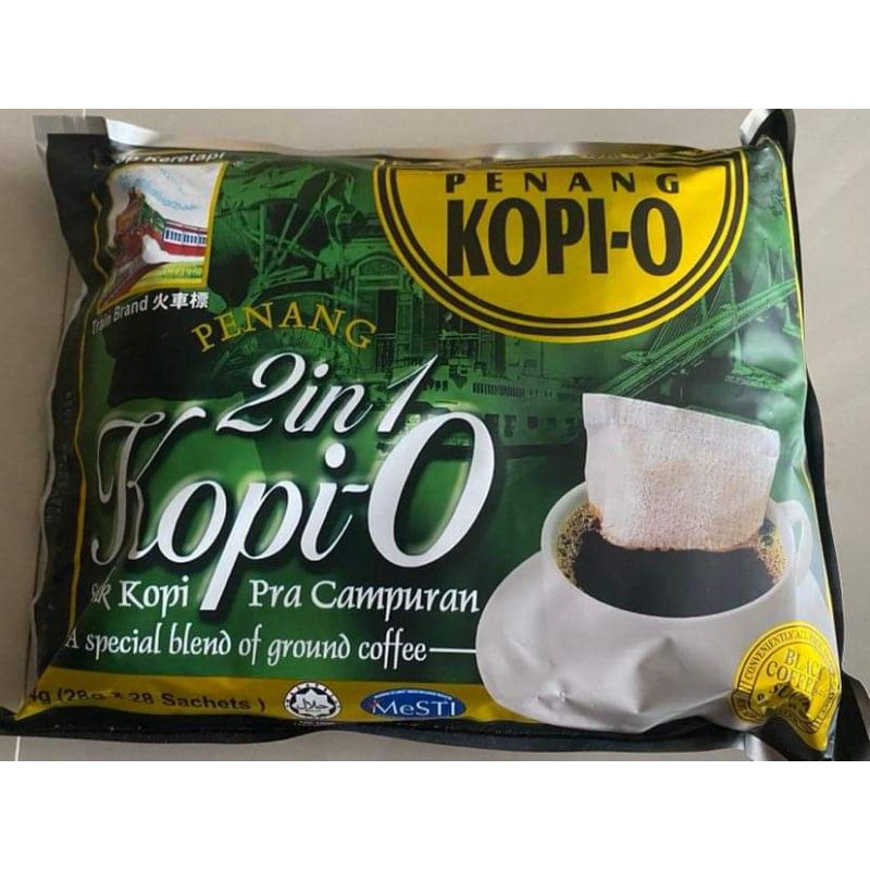 กาแฟดำสำเร็จรูป 2 in 1  Kopi-O  โอเลี้ยง หรือ โกปี้ปีนัง