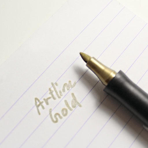 Artline Supreme Metallic Markers pen 1.0mm  EPF-790   ปากกามาร์กเกอร์สีเมทัลลิค  ทอง/เงิน