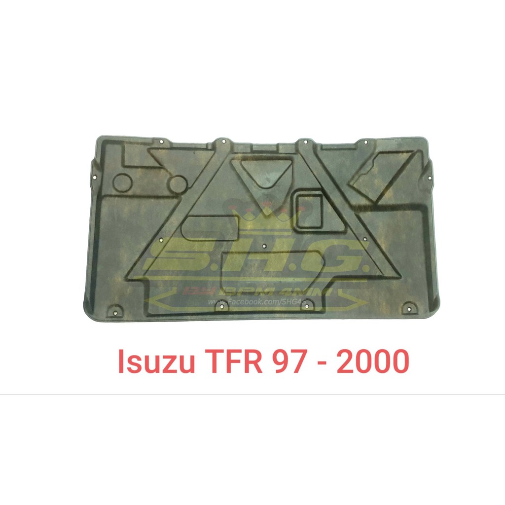 แผ่นกันร้อนฝากระโปรง TFR 97-00 Isuzu หน้า + ฟรีกิ๊บกด 15 ตัว (แท้)