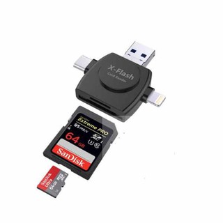 iDragon (2) 5 in1 OTG Smart Card Reader Micro USB Type-C การ์ดรีดเดอร์ อะแดปเตอร์การ์ดรีดเดอร์