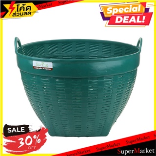 เข่งพลาสติก SPRING เบอร์ 2 สีเขียว อุปกรณ์ทำสวนอื่นๆ ROUND PLASTIC BASKET SPRING #2 GREEN อุปกรณ์ทำสวน