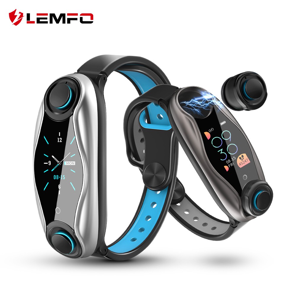 (พร้อมส่ง)LEMFO LT04 Smart watch - นาฬิกาหูฟังบลูทูธไร้สาย เหมาะสำหรับการใส่ออกกำลังกาย กันน้ำ กันเหงื่อ