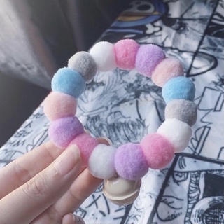 ปลอกคอปอมปอม โทนสีสดใส ปลอกคอแมว ปลอกคอหมา ปลอกคอน่ารัก