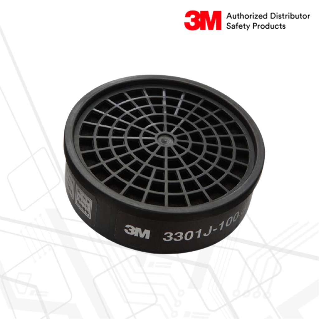 3M™ 3301J-100 ตลับกรองไอระเหยสารตัวทำละลาย