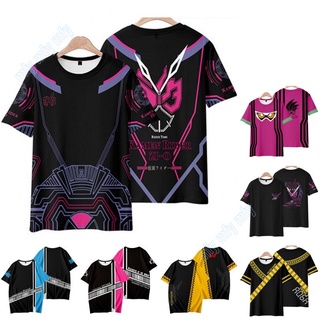 เสื้อยืดลำลองผู้ใหญ่ Unisex Kamen Rider T-shirt Diend Zi-O Ex-Aid Decade คอสตูมคอสเพลย์ ท็อปส์