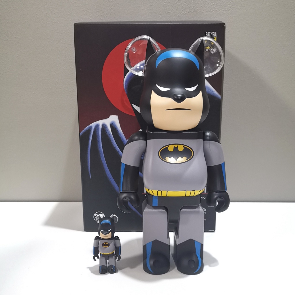 +++ ขาย Bearbrick Be@rbrick Kubrick ไซส์ 400% + 100% Batman Animated Ver. สภาพดี ของแท้ พร้อมส่ง Medicom +++ DC Comics