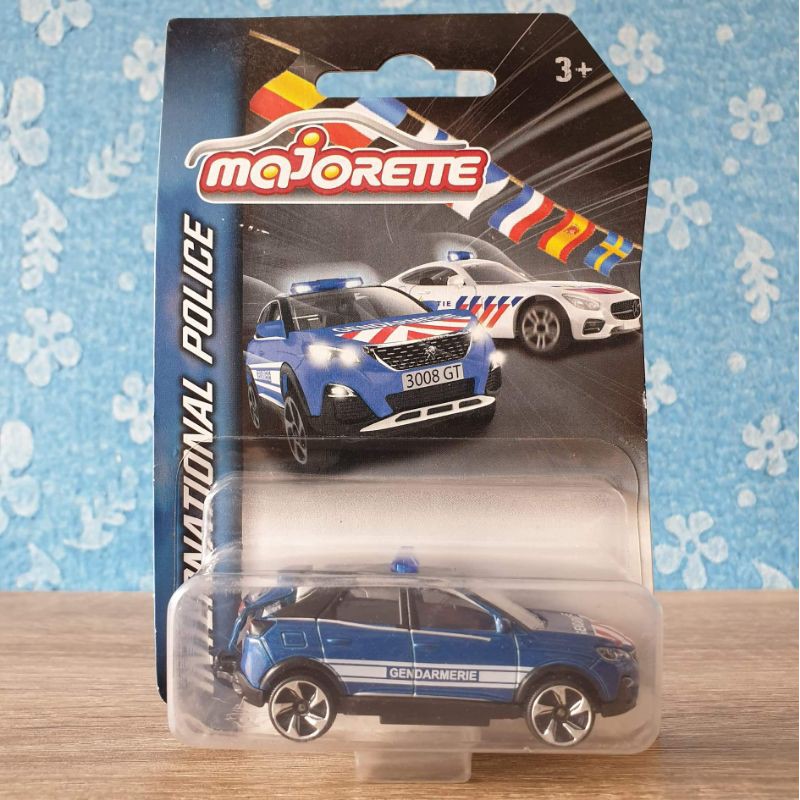 โมเดลรถเหล็ก Majorette PEUGEOT 3008 GT -GENDARMERIE _ INTERNATIONAL POLICE #Blue เปิดท้ายรถได้