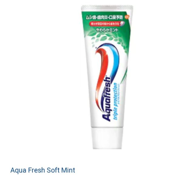 Aquafresh  toothpaste Japan ยาสีฟันอควาเฟรช  ยาสีฟันญี่ปุ่น ยาสีฟัน แบบหลอด 140g-.160g.(ราคา/1ชิ้น)