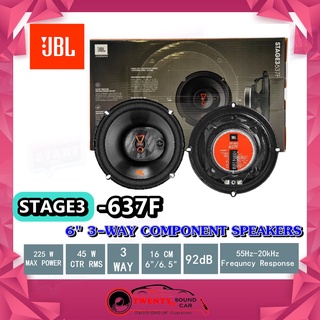 "NEW" JBL STAGE3 637F ลำโพงแกนร่วม 3ทาง 6"/6.5"  ฟังเพลงแบบยาวๆ สบายๆ ลำโพงคุณภาพดี เสียงดีมาก ของแท้100% ลำโพงติดรถยนต์