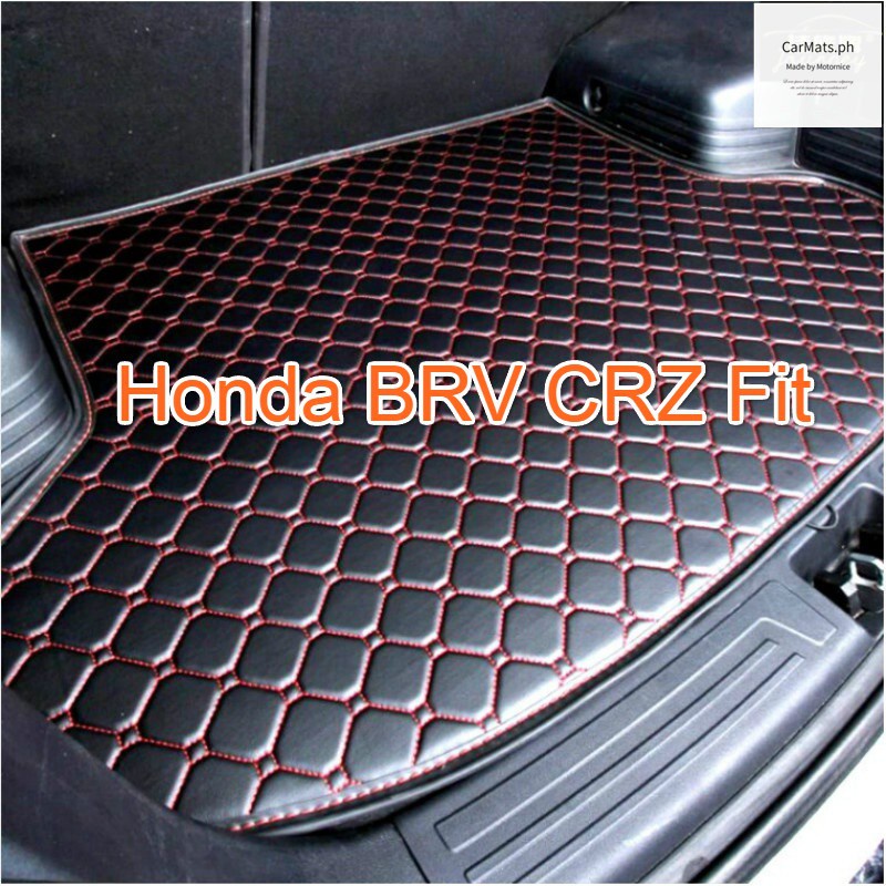 [Honda BRV CRZ Fit] เฉพาะ! (สินค้าพร้อมส่ง) แผ่นพื้นหลังรถด้านหลัง หนัง ทนทานสัมผัส & น้ำ