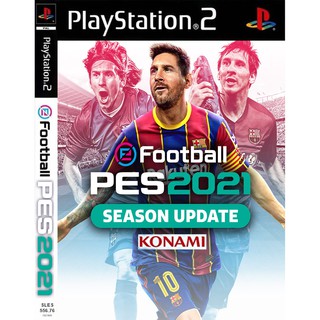 แผ่นเกมส์ PES2021 คาวานี่ ย้ายมาแมนยูแล้ว PS2 Playstation 2 คุณภาพสูง ราคาถูก