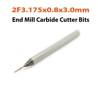 ดอก End Mill แบบ 2 เกลียว ขนาด3.175*0.8*3mm.