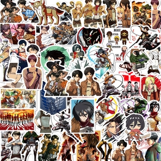 ❉ Attack on Titan - Series 05 Anime สติ๊กเกอร์ ❉ 50Pcs/Set Eren Mikasa Ackerman Armin Arlert Levi Waterproof DIY Fashion Decals Doodle สติ๊กเกอร์