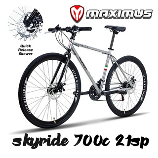 จักรยานไฮบริด maximus skyride XT 700c 21sp ราคาถูก!!! [มีของพร้อมส่ง] [ขนส่งภายในประเทศ]