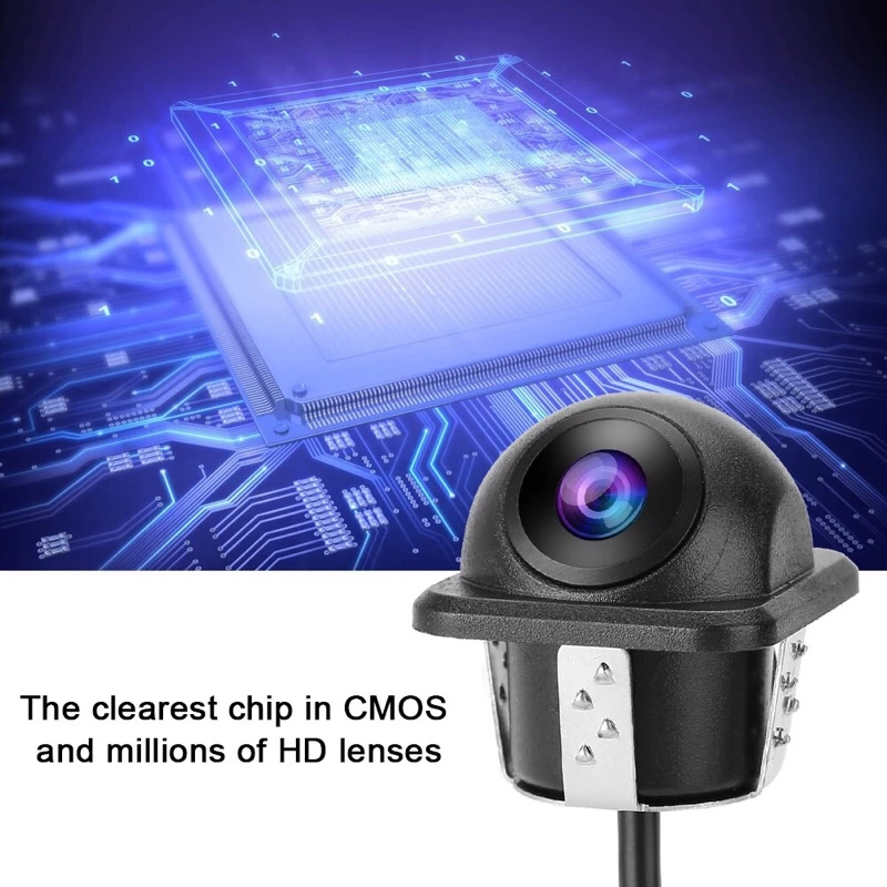 กล้องถอยหลังติดรถยนต์ HAT CAMERA  สีดำ thumbnail 4