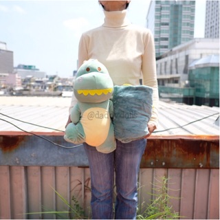 ตุ๊กตา หมอนผ้าห่ม ไดโนเสาร์ ตัวนุ่ม 16นิ้ว (100x150cm)