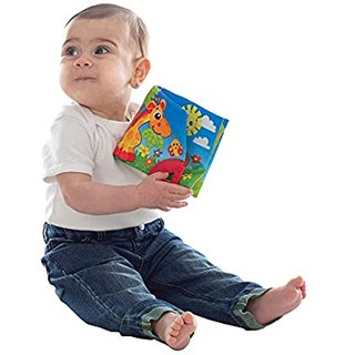 Playgroหนังสือผ้านิทานรูปสัตว์ Picnic Pals Teething Book