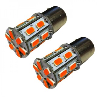 หลอด LED ไฟเลี้ยวหรือไฟถอย เขี้ยวบิดใหญ่ แสงสีส้ม ได้ 1 คู่(ORANGE) 84-racing