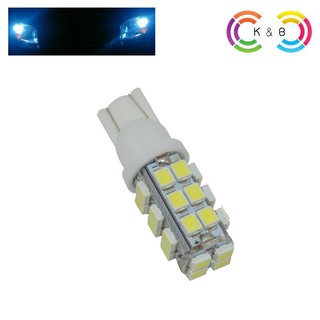 ไฟหรี่ ไฟส่องแผนที่ ไฟเลี้ยวข้าง LED T10 ขนาด 28 SMD สำหรับรถยนต์ 12V DC (ราคาต่อ 1 หลอด)