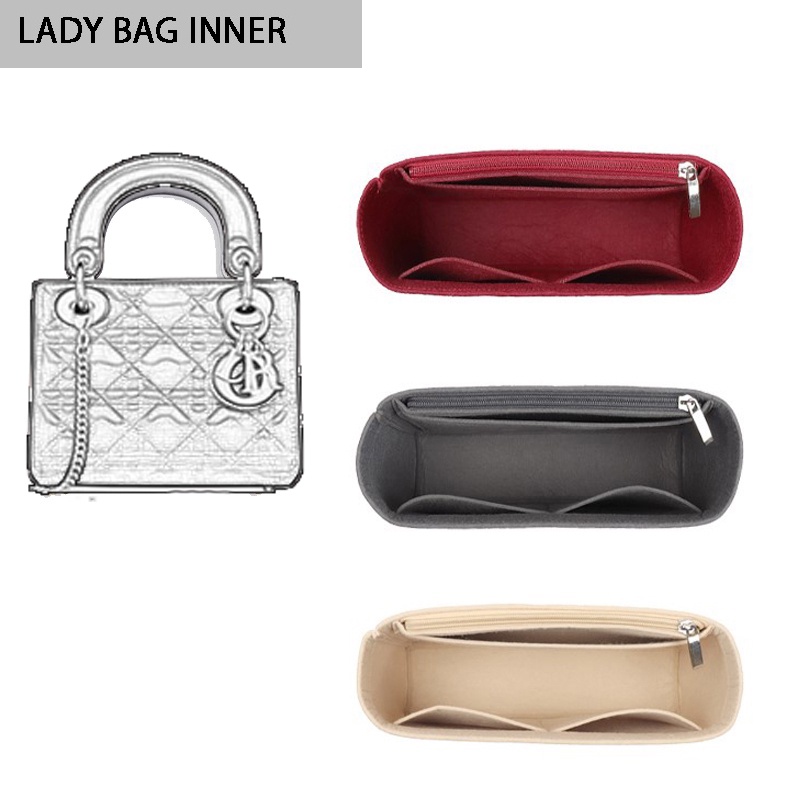 Bluana Lady Bag จัดระเบียบ และดันทรงกระเป๋า กระเป๋าผ้าสักหลาด D051