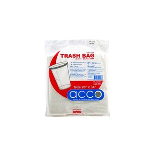 💥จัดโปร !!!💥  ถุงขยะบางใส ACCO 26x34 นิ้ว ACCO 15 ใบ ตะกร้า ถังขยะ และกล่องใส่ของ เครื่องใช้ในบ้าน