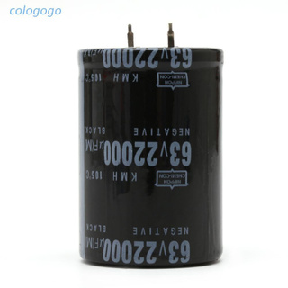 Colo 22000Uf 63V ตัวเก็บประจุอลูมิเนียมอิเล็กโทรไลติก 105 C Dimension 35X50 มม.