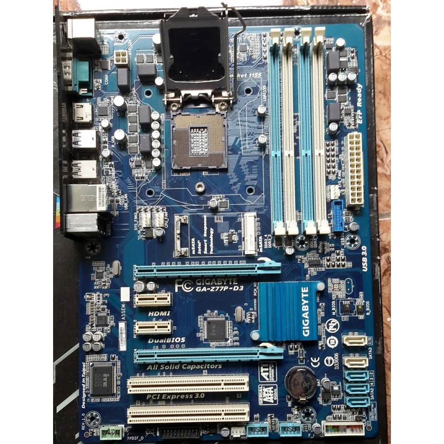Mainboard Gigabyte GA-Z77P-D3 Socket 1155 Support CPU Celeron Dual Core G Family / Core I3/I5/I7 Gen 2 - Gen 3