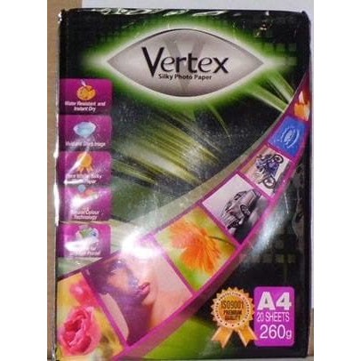 กระดาษภาพถ่าย A4 260 แกรม / กระดาษภาพถ่าย 260 แกรม