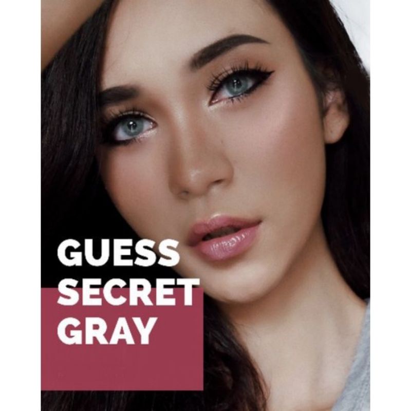 คอนแทคเลนส์ 🎉Guess Secret Gray🎉(Gaezz Secret)💝สีเทาขนาดมินิอมฟ้าเซ็กซี่ขายดี