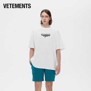 แฟชั่น Vetements เสื้อยืดคอกลม แขนสั้น ผ้าฝ้าย พิมพ์ลาย แฟชั่นฤดูร้อน สําหรับผู้ชาย และผู้หญิง