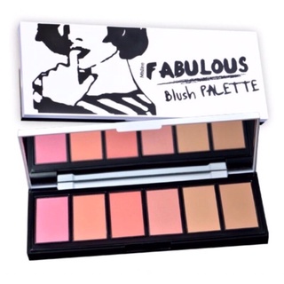 Mistine FABULOUS Blush Palette มิสทีน แฟบบิวลัช บรัช พาเลท Blush 4 สี Bronzer 2 สี