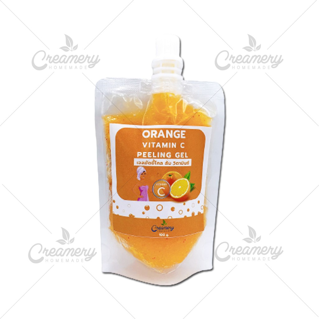 เจลขัดขี้ไคล ส้ม วิตามิน ซี Oraange Vitamin C Peeling Gel ขนาด 100 กรัม