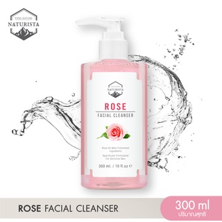 Naturista เจลล้างหน้าจากสารสกัดกุหลาบ สูตรอ่อนโยน ช่วยเพิ่มความกระจ่างใส ปกป้องเซลล์ผิว Rose Facial Cleanser 300ml