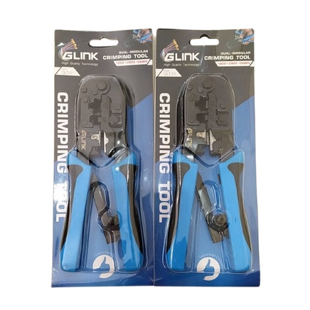 คีมเข้าหัวสายแลน Lan/สายโทรศัพท์ GLINK รุ่น GLT-001 (GLT-01) คุณภาพดี ทนทาน *ของแท้
