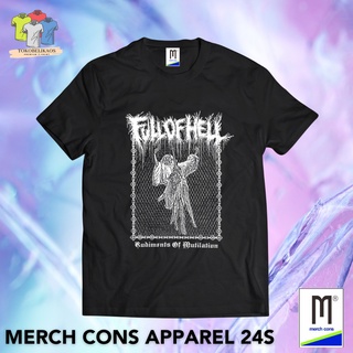 ผ้าฝ้ายแท้หืม 135 | เสื้อยืด ลาย Full Off HELL MERCHCONS | ขนาดกลางแจ้งS-4XL