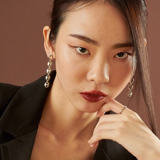 Variandco - Sarah Silver Earrings ต่างหูยาวเงินแท้ ชุบโรเดียม - Rhodium Plating